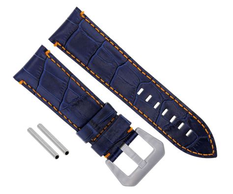 panerai tan strap blue stitching|Panerai Watch Bands & Straps .